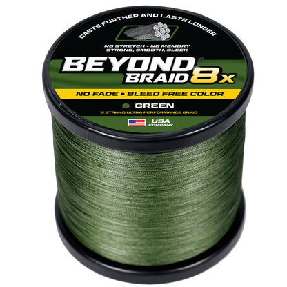 8 Strand No Fade Braided Fishing Line Series - Super Sleek & Smooth Braided Fishing Line - High Performance Fishing Line For Saltwater & Freshwater