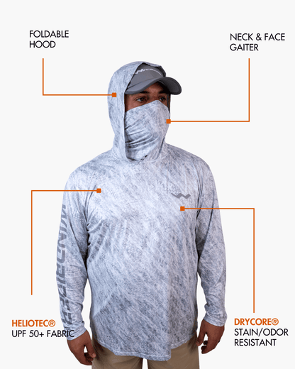 Hooded Helios Fishing Shirt with Gaiter