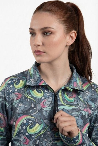 HaliBorealis Thermal 1/4 Zip Top