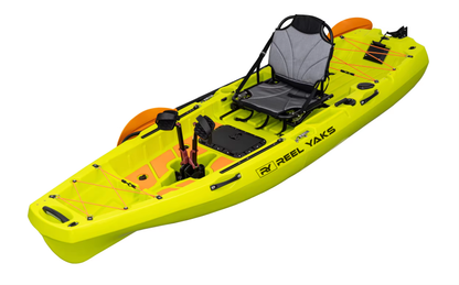 ReelYacks 10ft Radar Modular Fin Drive Pedal Fishing Kayak |430lbs Capacity | 2 Piece