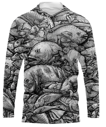 Hawaii Fish Camo Dri Fit Hoodie (Adult/Keiki)
