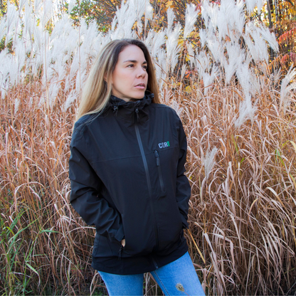 The Huakai Travel Rain Jacket - Black