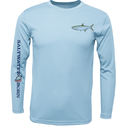 SK Tarpon on Chest Long Sleeve UPF 50+ Dry-Fit Shirt