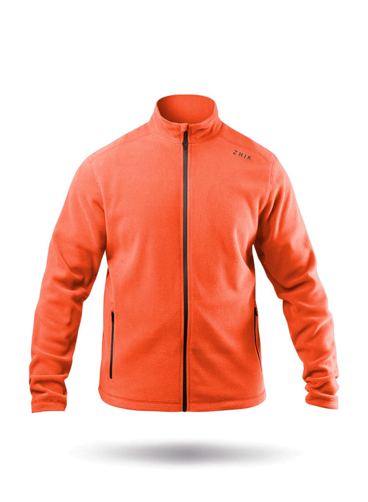 Zhik Mens Flame Red Full Zip Fleece Jacket | SendIt Sailing