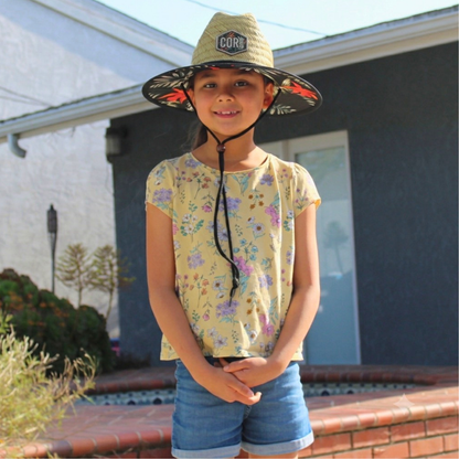 Kids Straw Hat Summer Beach Hat for Boys and Girls - Kauai