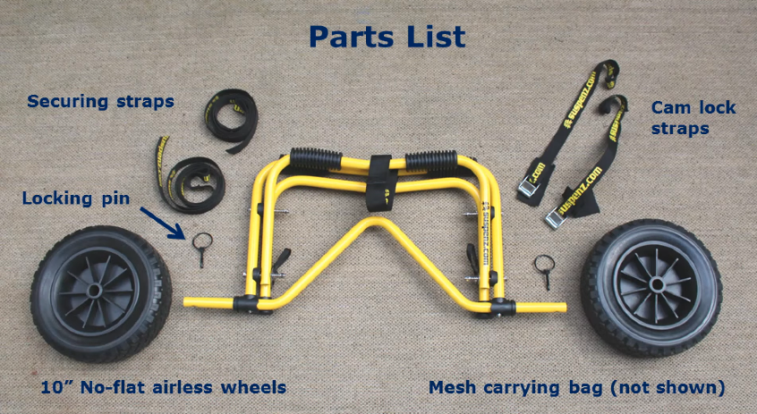 Deluxe Kayak Dolly | Airless Cart