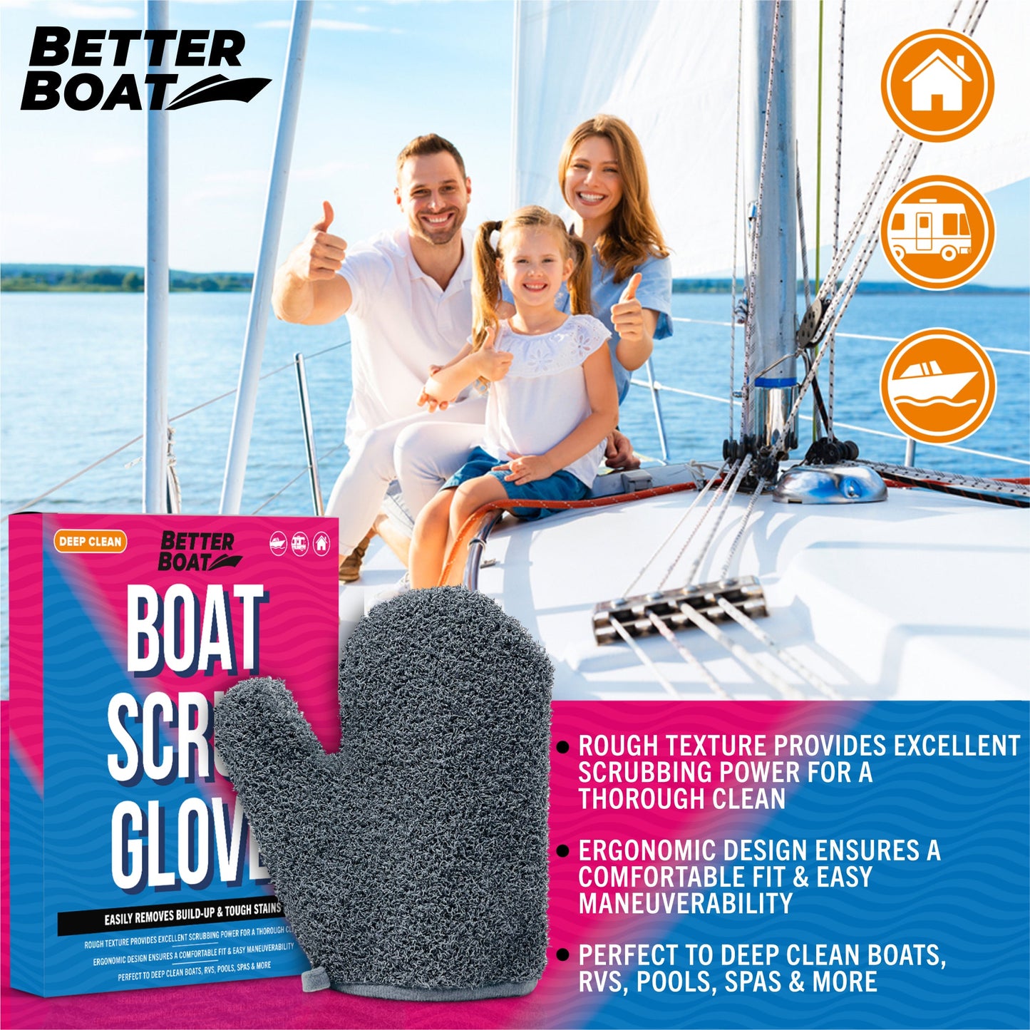 Better Boat Ultimate Boat Scrubbing Glove