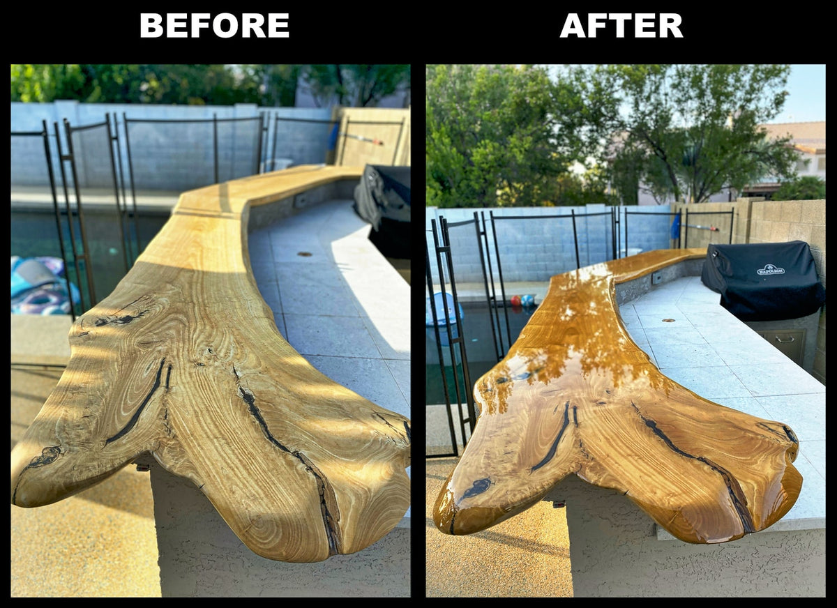 Bar Top and Table Top Clear Epoxy Resin 3 Gallons