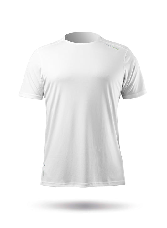 Zhik Mens UVActive Short Sleeve Top - White | SendIt Sailing