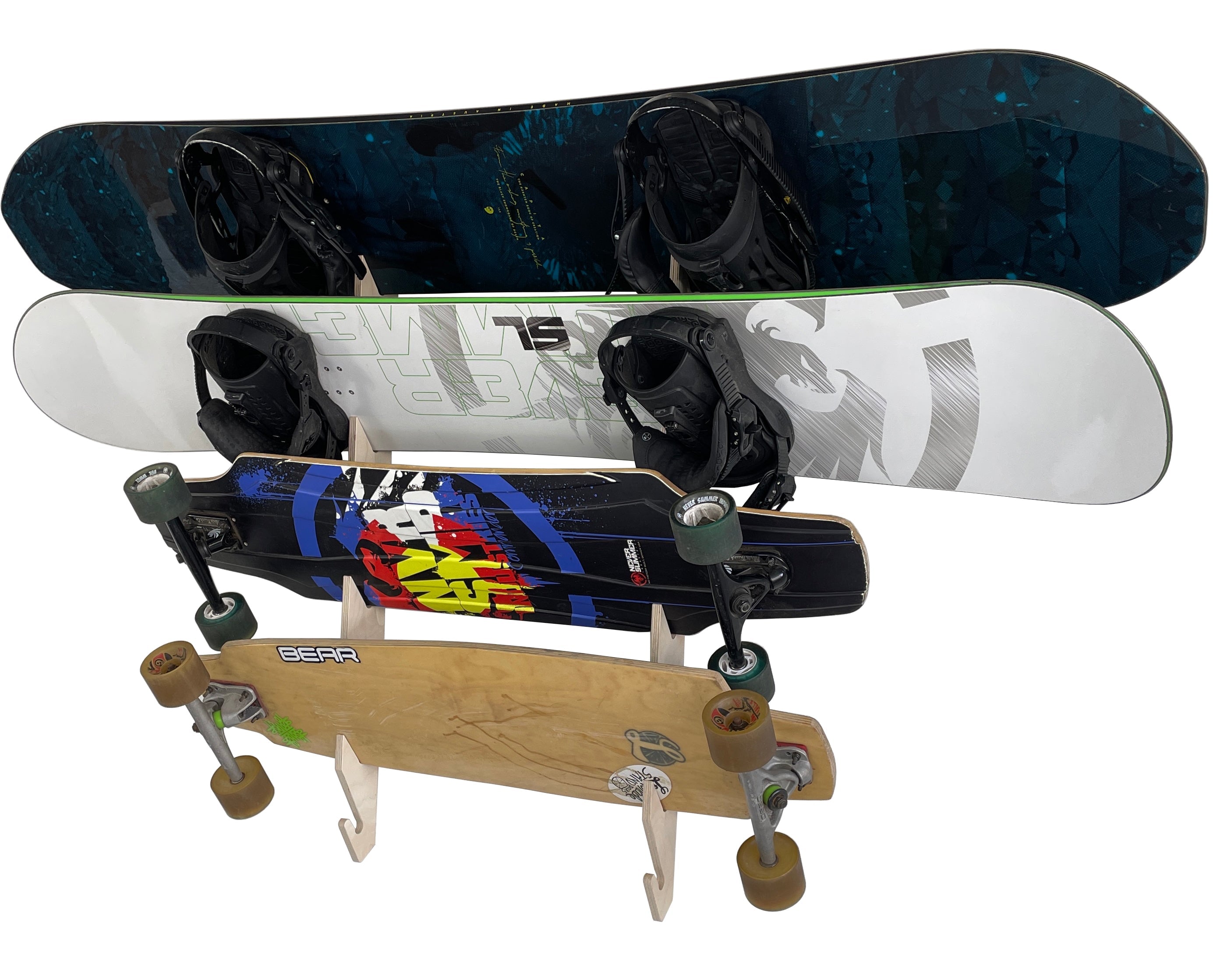 ProBoardRacks Skateboard & Longboard Wall Rack - Thumbnail 2