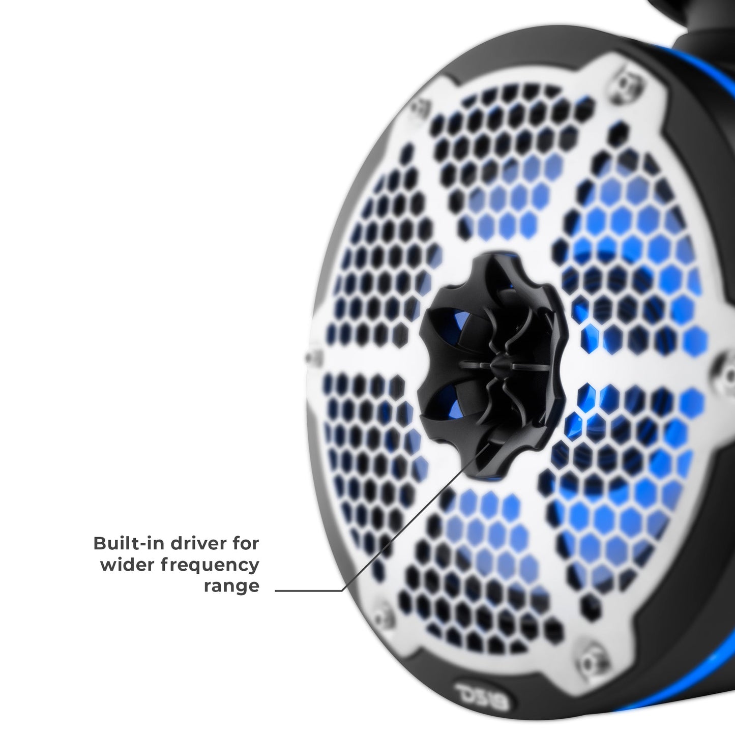 NXL 6.5" Neodymium Marine and Powersports Towers with Built-in Passive Radiator, 1" Driver and LED RGB Lights 150 Watts Rms