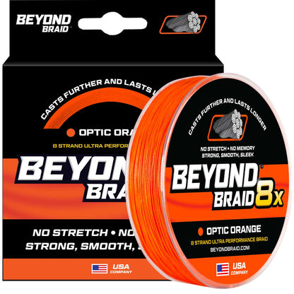 Optic Orange 8X- No Fade - Ultra Performance 8 Strand