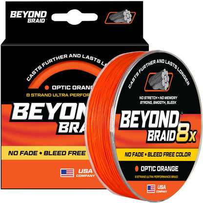 8 Strand No Fade Braided Fishing Line Series - Super Sleek & Smooth Braided Fishing Line - High Performance Fishing Line For Saltwater & Freshwater