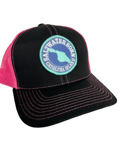 Catalina Island, CA Structured Mesh Trucker Hat