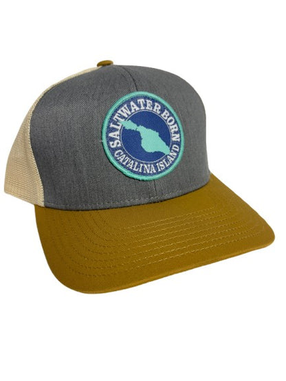 Catalina Island, CA Structured Mesh Trucker Hat