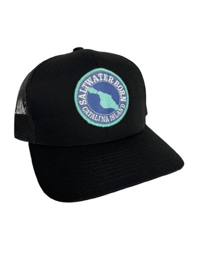 Catalina Island, CA Structured Mesh Trucker Hat