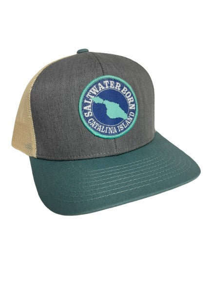 Catalina Island, CA Structured Mesh Trucker Hat