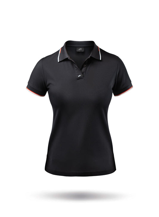 Zhik Womens Elite Polo - Black | SendIt Sailing