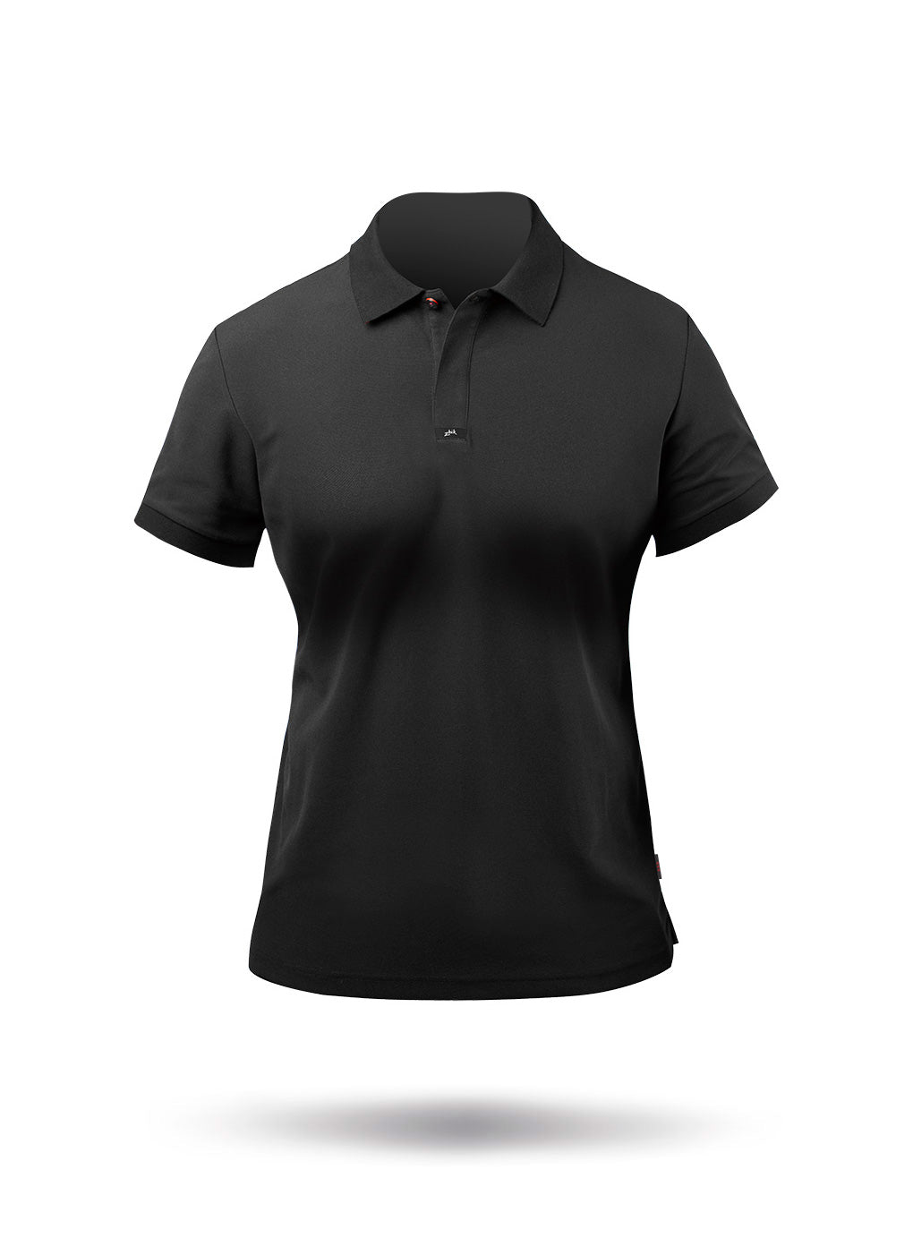 Zhik Womens Pima Cotton Polo - Black | SendIt Sailing