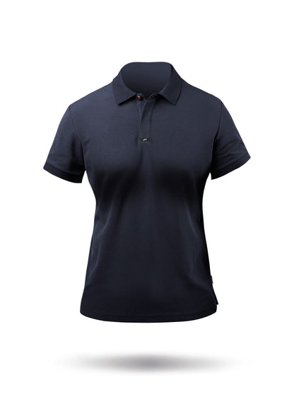 Zhik Womens Pima Cotton Polo - Navy | SendIt Sailing