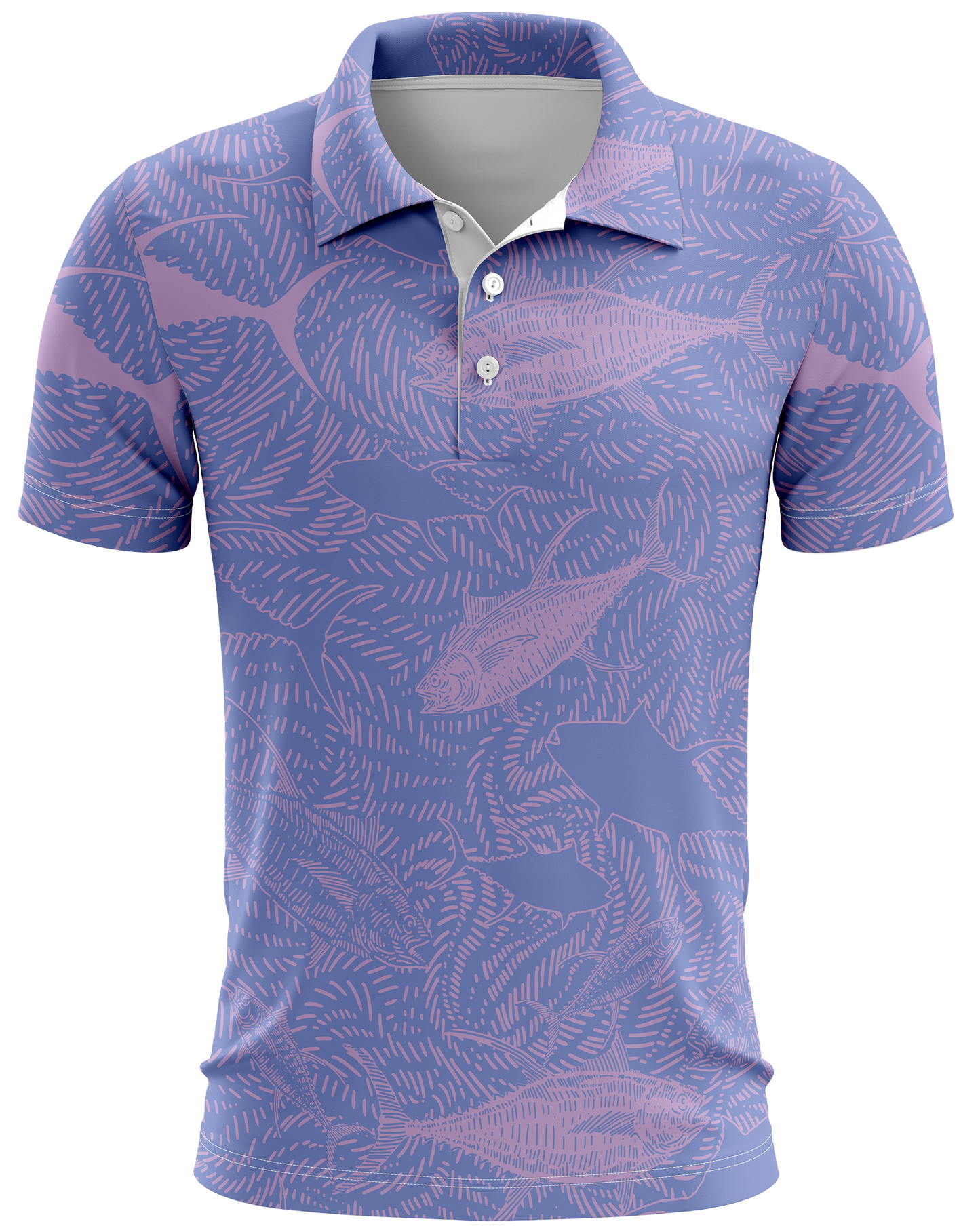 Chasing Ahi Pink Dri Fit Polo (Adult/Keiki)