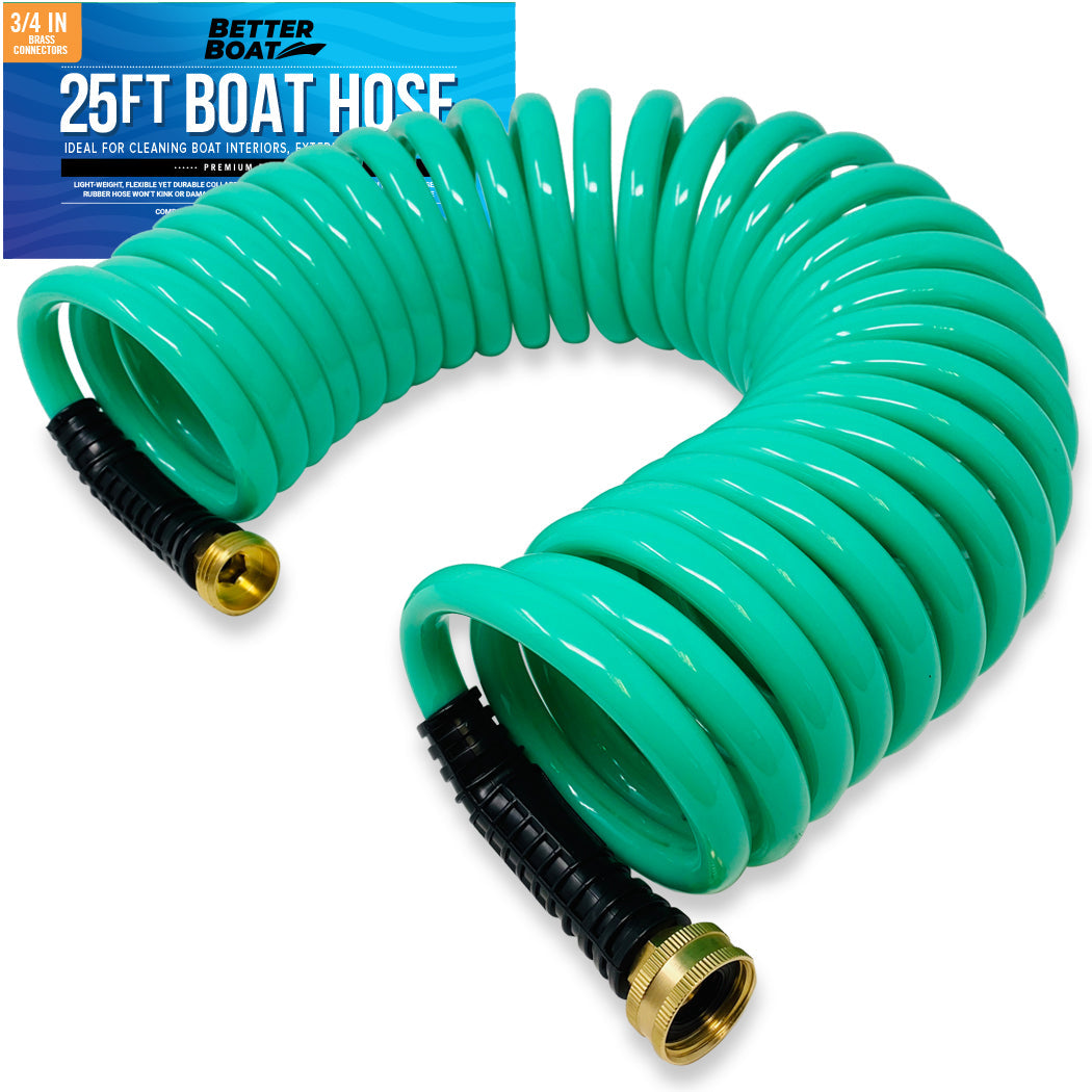 Better Boat Boat Hose 15Ft, 25Ft and 50FT Self Coil Wash Down