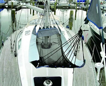 Blue Performance Hammock with Forestay Suspension