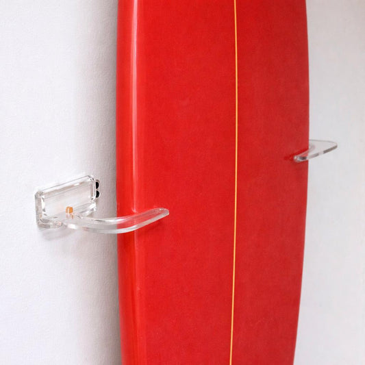 Maui Surfboard Display | Vertical Clear Rack | Holds 50 lbs