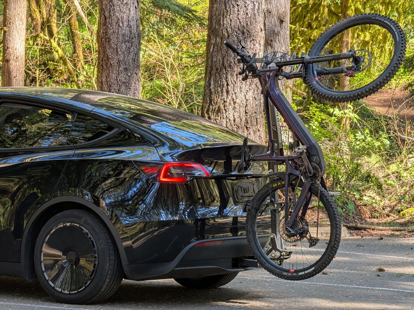 Lolo Racks 4 Bike Rack Optimized for EVs with Foot Activated Tilt and Folding Mast