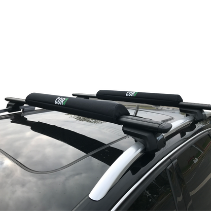 Aero Roof Rack Pad with 10' Scratch-Resistant Tie Downs(Wide Aero Bars)
