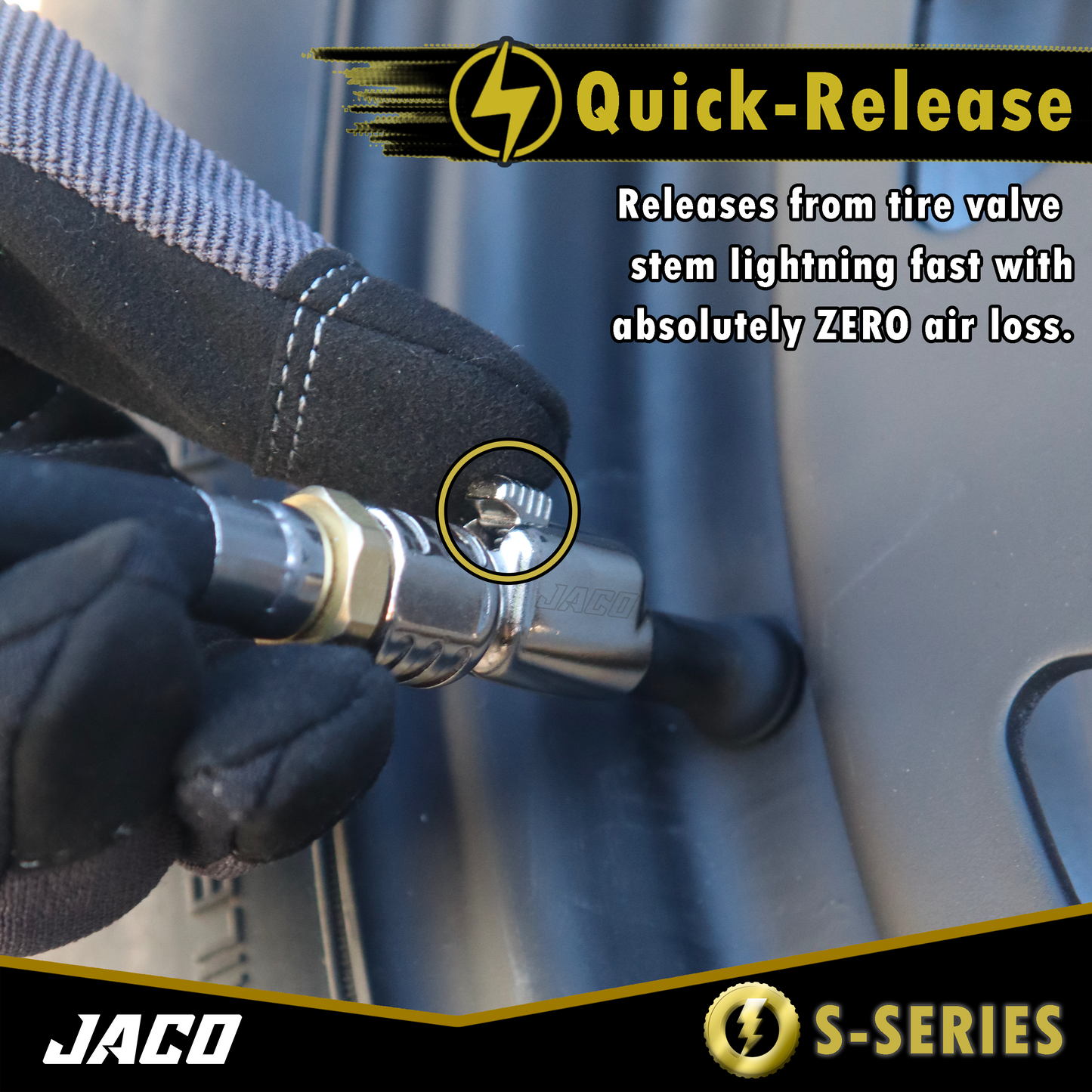 Lightning™ S-Series Tire Air Chuck | Open Flow, 1/4" F-NPT