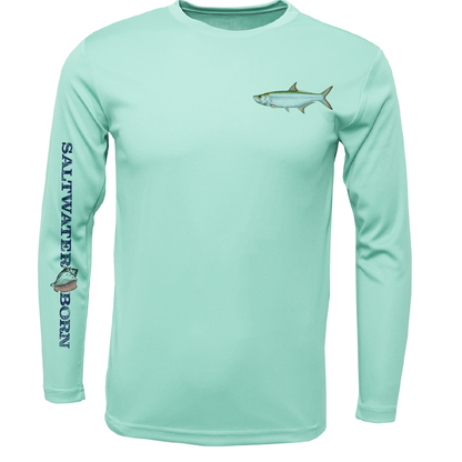 SK Tarpon on Chest Long Sleeve UPF 50+ Dry-Fit Shirt