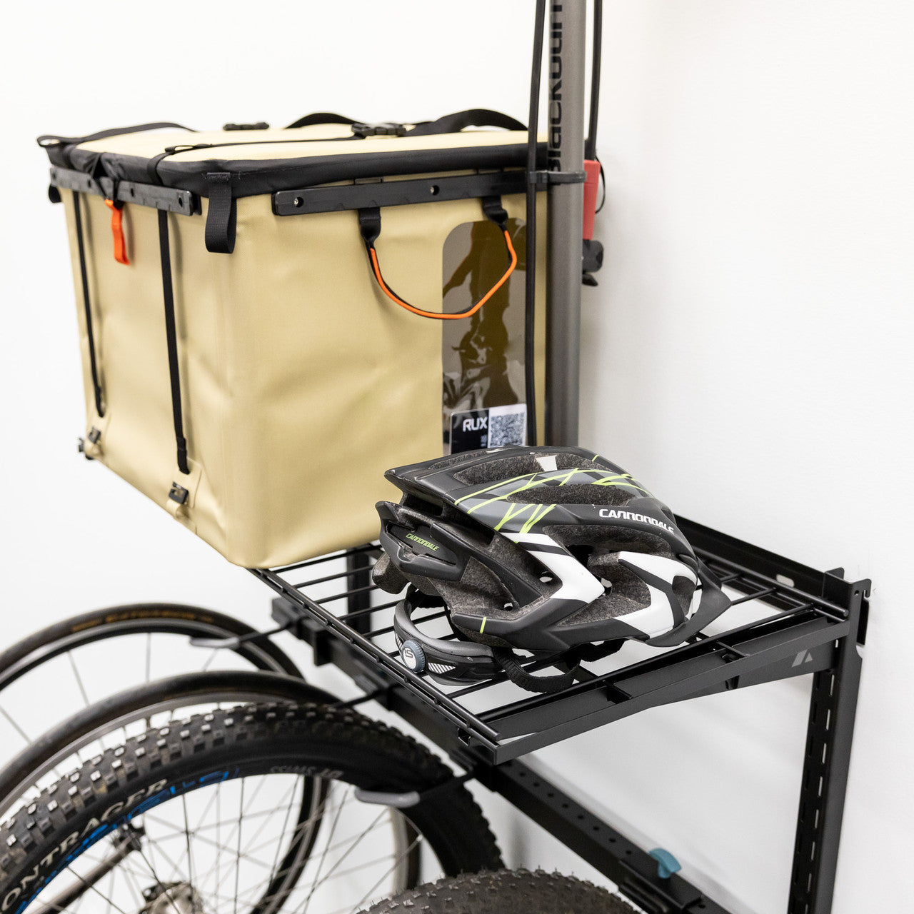 G-Bike + Shelf | Adjustable Wall Storage System | Holds 5 Bikes