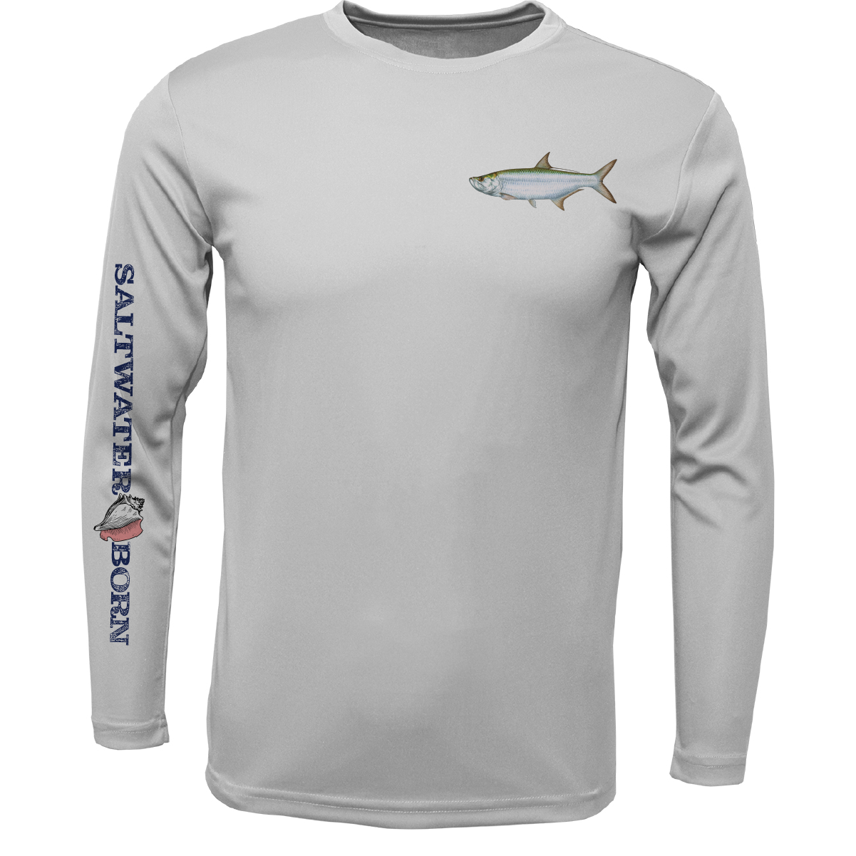 SK Tarpon on Chest Long Sleeve UPF 50+ Dry-Fit Shirt
