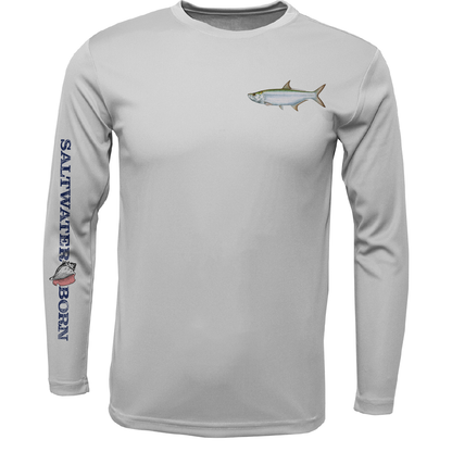 SK Tarpon on Chest Long Sleeve UPF 50+ Dry-Fit Shirt