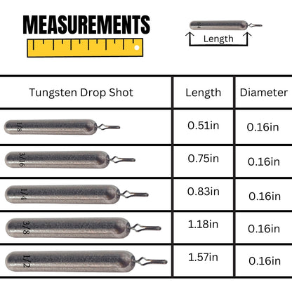 Reaction Tackle Tungsten Drop Shot Weights