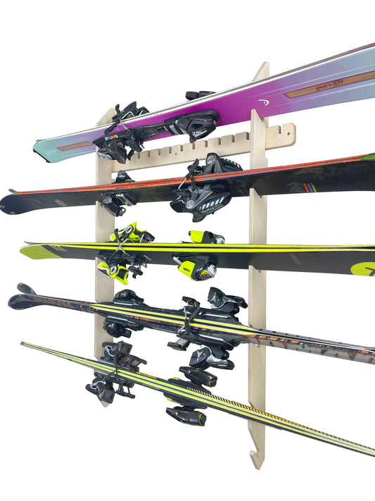 SLOTTED SKI WALL STORAGE RACK