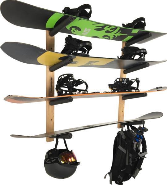 ARMED SNOWBOARD WALL STORAGE RACK