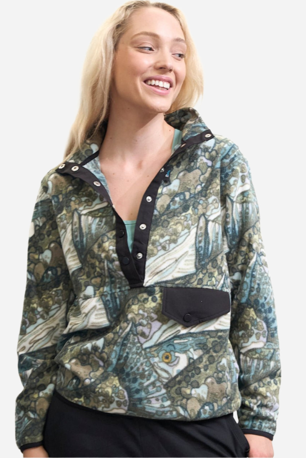 Steel My Heart Riffle Snap Fleece