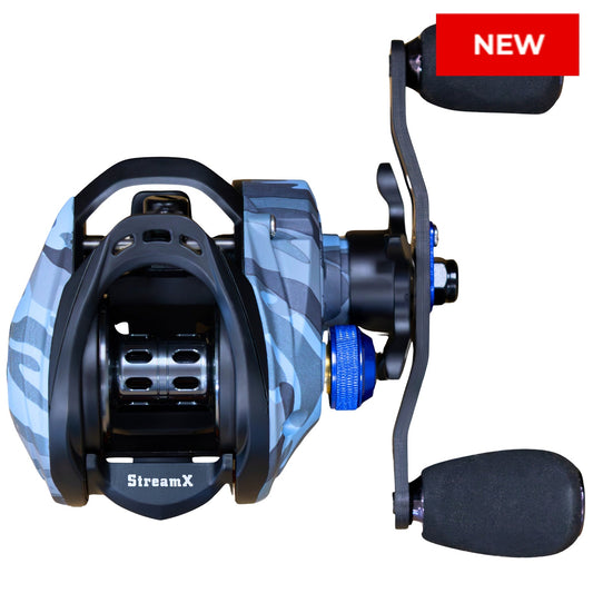 Reaction Tackle Baitcasting Fishing Reel- StreamX Edition- 7.5:1 gear ratio - NEW