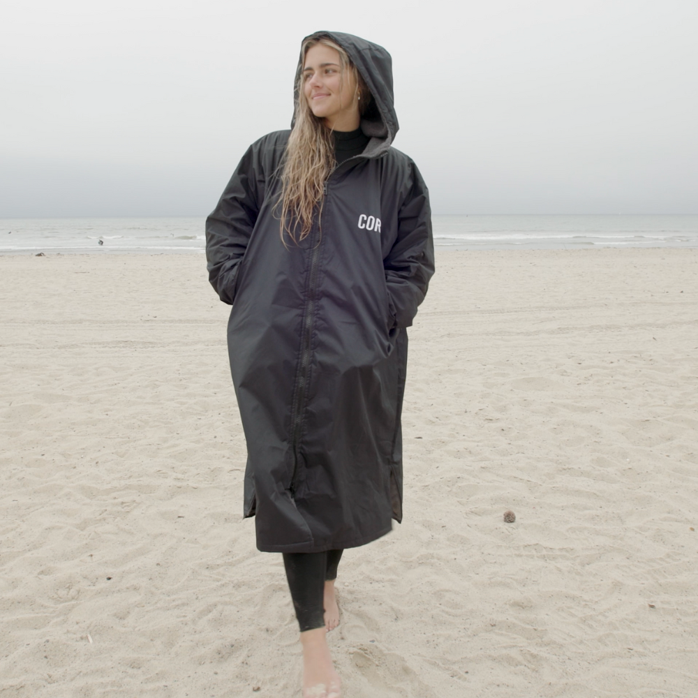 Waterproof Swim Parka | XS-XL (Black)