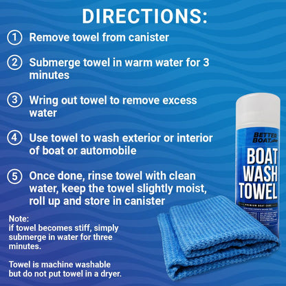 Better Boat Synthetic Chamois Wash Towel