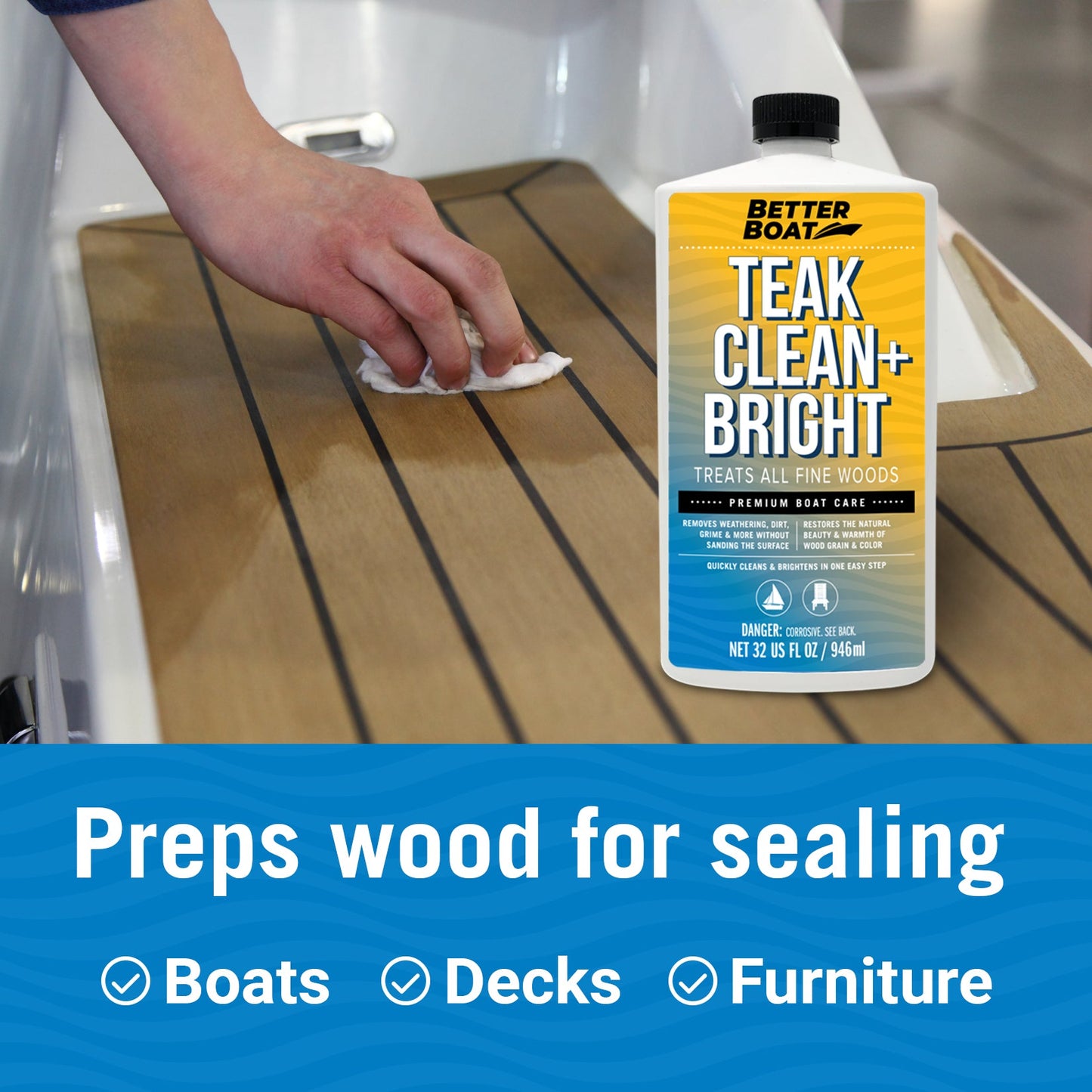 Better Boat Teak Cleaner and Brightener