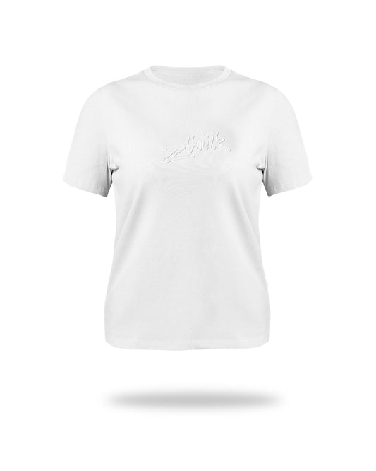 Zhik Womens Zhik 3D Logo Tee - White | SendIt Sailing