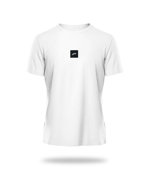 Zhik Mens Square Print Tee - White | SendIt Sailing