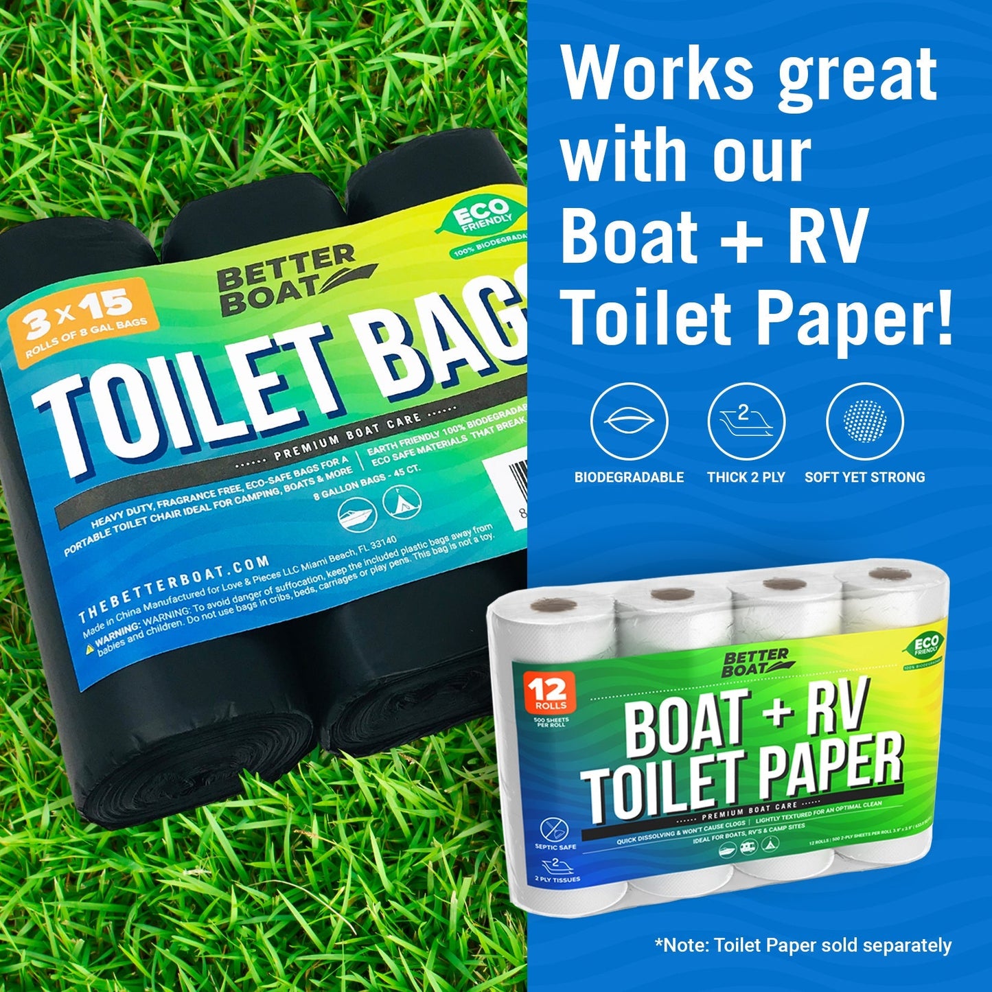 Better Boat 45 Portable Toilet Bags