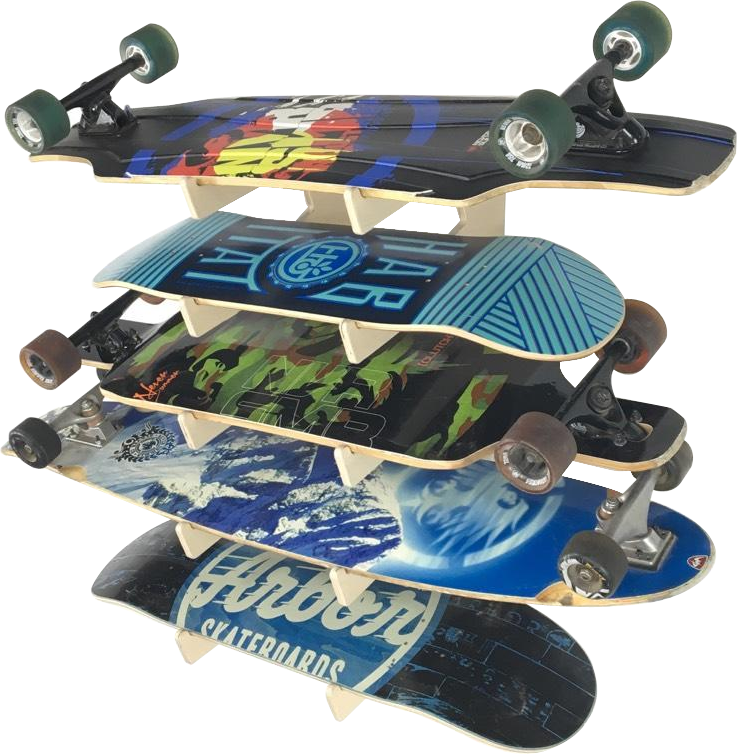 THE SHOWCASE skateboard wall rack