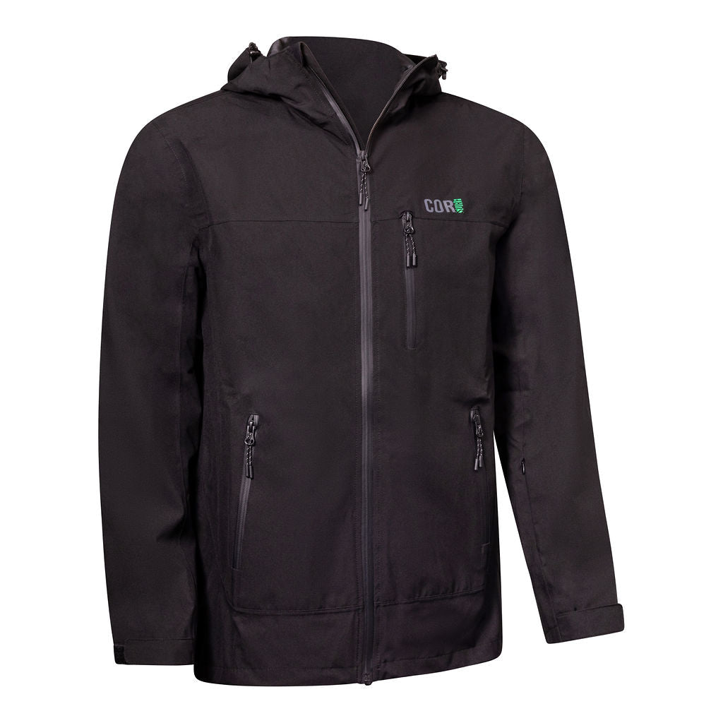 The Huakai Travel Rain Jacket - Black