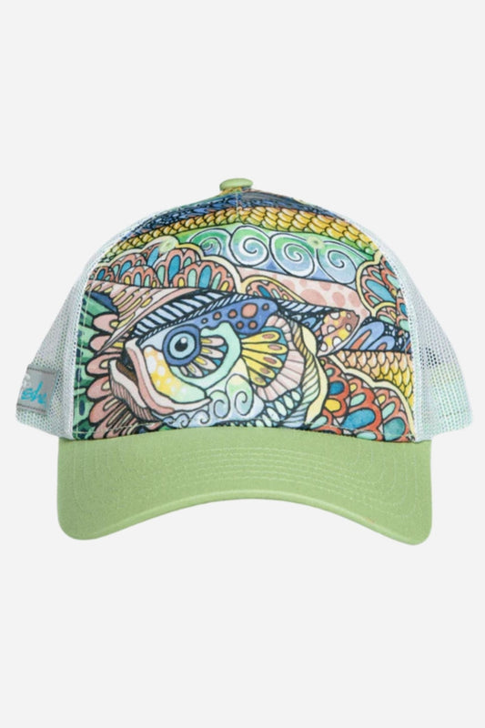 Tropical Tarpon Abstract Trucker Hat