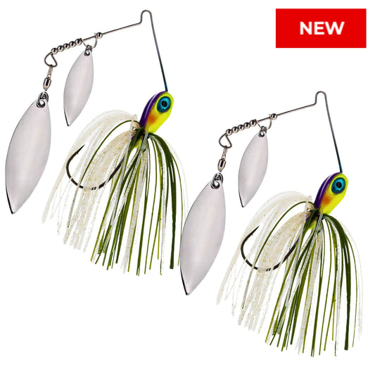 Reaction Tackle Tungsten Double Willow Blade Spinnerbait Jigs (2-Pack) - New